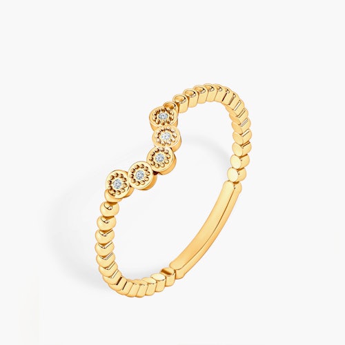 Pierścionek zaręczynowy SAVICKI: dwukolorowe złoto, diamenty